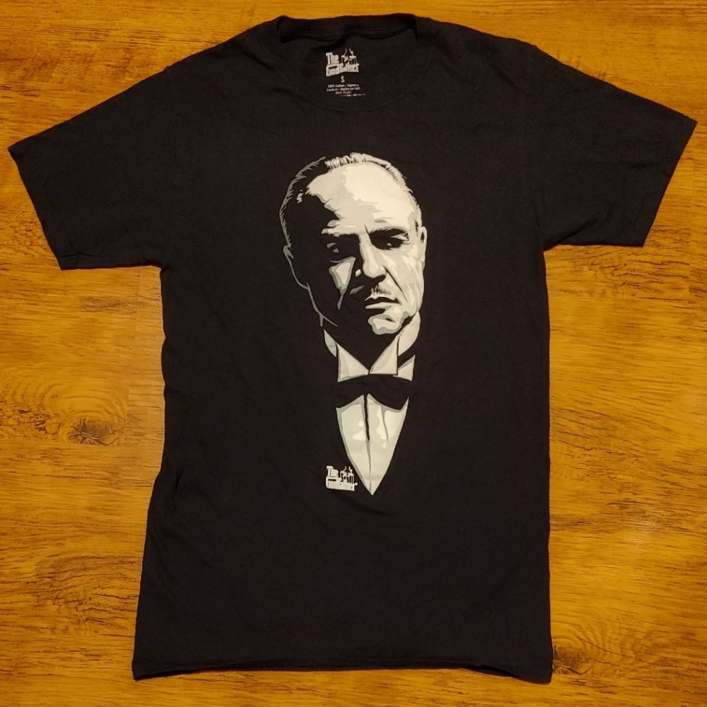 The Godfather movie Don Vito Corleone shirt Marlon Brando mob drama small tee 🔥